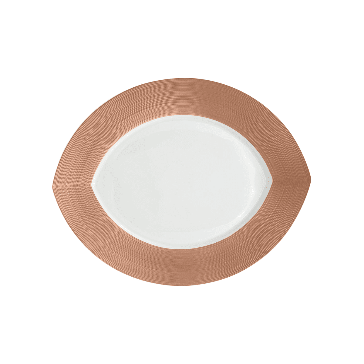 Plat ovale PM — Rose Métallique