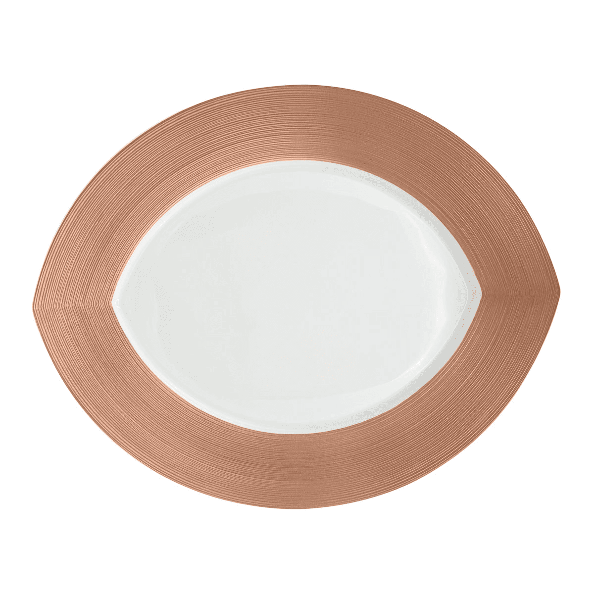 Plat ovale GM — Rose Métallique