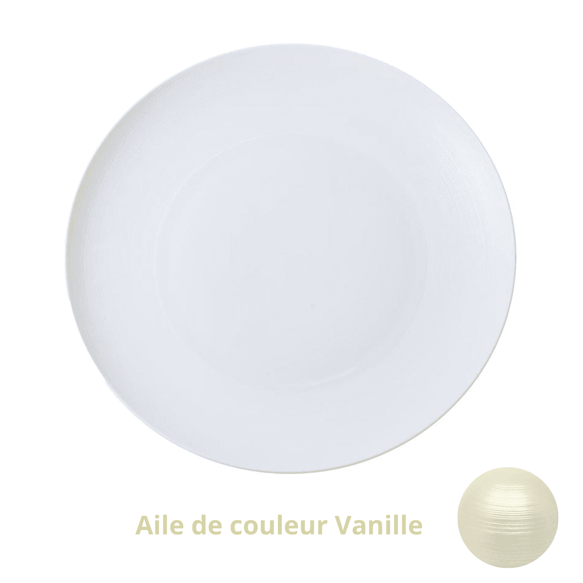 Plat rond plat maxi — Vanille