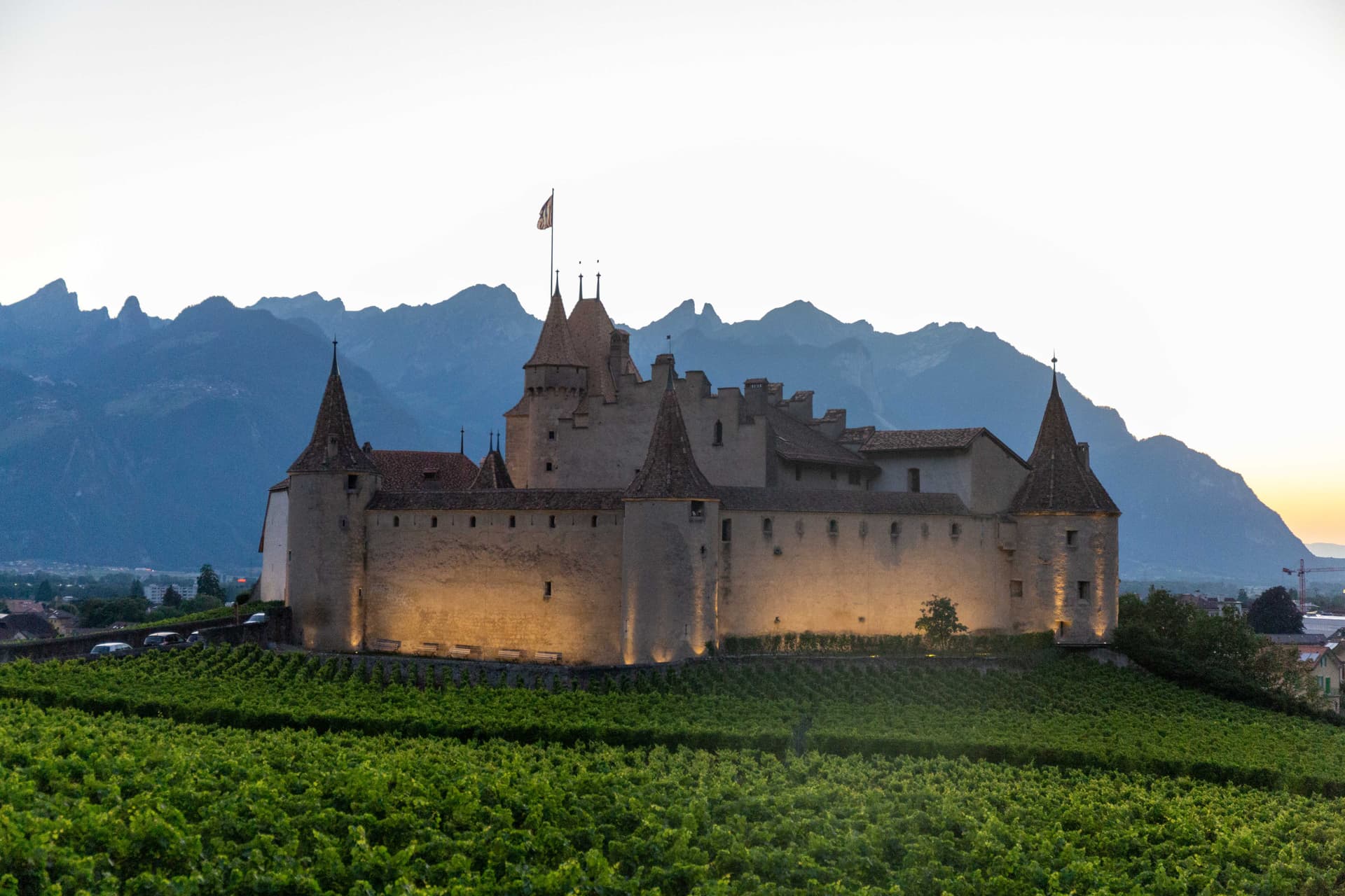 Château d'Aigle - Coucher de soleil