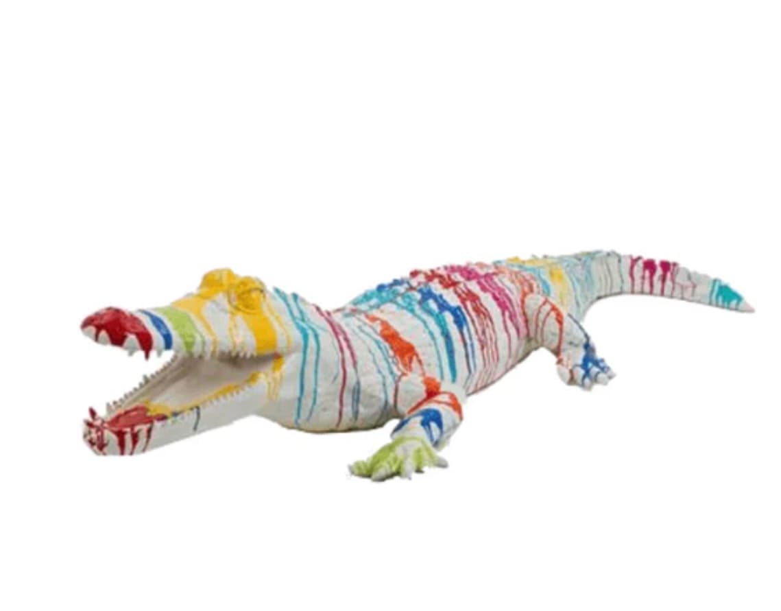 Crocodile en résine